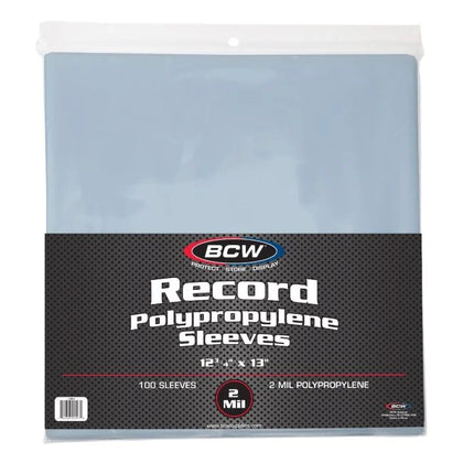 BCW 12" 2 Mil Outer Sleeves 100 pk 1-RSLV