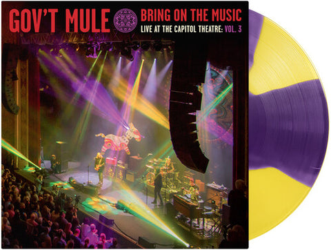 Gov't Mule - Bring On the Music: Live at the Capitol Theatre Vol. 3 - Purple and Yellow Color Vinyl LP