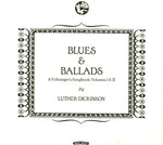 Luther Dickinson - Blues & Ballads A Folksinger's Songbook: Volumes I & II - 2x Vinyl LP