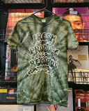 Official Swamp Dogg x Fresh Produce Records Collab Shirt - Spider Green Tie Dye