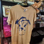 Trufflelina Dancing Mushroom Shirt - Gold & Blue