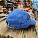 Fresh Produce Records Onion Dude Hat 6 Panel Dad Cap - Blue w/ Yellow Stitching