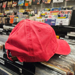 Fresh Produce Records Onion Dude Hat 6 Panel Dad Cap - Red w Yellow Stitching