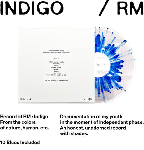 RM (BTS) - Indigo - Vinyl LP + Photos/Cards