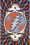 3D Grateful Dead Spin Your Face SYF Tapestry Red White Blue 60x90 - Art by Taylar McRee 72020