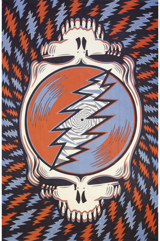 3D Grateful Dead Spin Your Face SYF Tapestry Red White Blue 60x90 - Art by Taylar McRee 72020