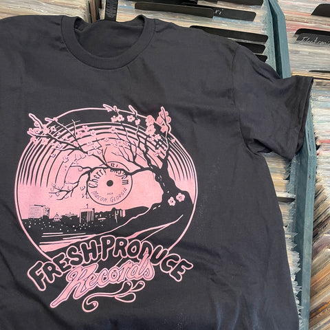 Fresh Produce Records 2024 Cherry Blossom Shirt - Black/Pink