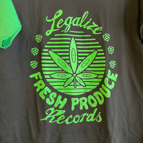Legalize Fresh Produce Store T-Shirt - Black/Green
