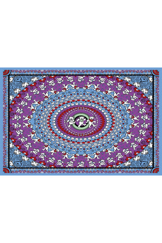 Grateful Dead Dancing Bears Mandala Tapestry 60x90 - Art by Chris Pinkerton 72001