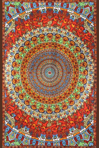 3D Grateful Dead Bear Vibrations Tapestry 60x90 - Art by Chris Pinkerton 72013