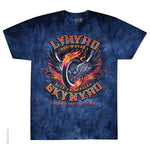 Lynyrd Skynyrd Big Wheels Tie Dye Liquid Blue T-Shirt #11870