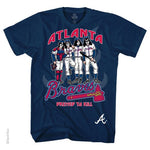 Atlanta Braves Kiss Dressed to Kill Liquid Blue T-Shirt #KB104