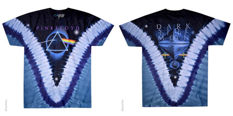 Pink Floyd Pyramid V Tie Dye Liquid Blue T-Shirt #11832