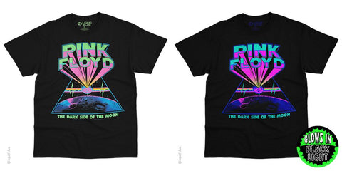 Pink Floyd Dark Side Blacklight Liquid Blue T-Shirt #31928