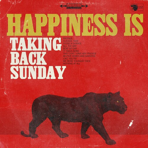 Taking Back Sunday - Happiness Is - Transparent Red Color Vinyl LP