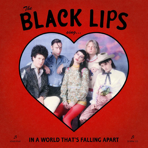 The Black Lips - In A World That's Falling Apart Deluxe Edition w/ Die Cut Jacket - Red Color Vinyl LP