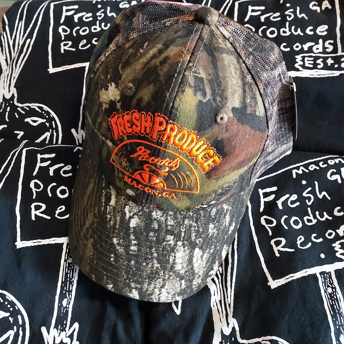 Fresh Produce Records Mossy Oak Pro Camo Mesh Back Hat – Fresh Produce ...