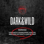 BTS -  Dark & Wild Vol.1 (Incl. 102-page photobook and 2x random photocards) [Import] - 1xCD