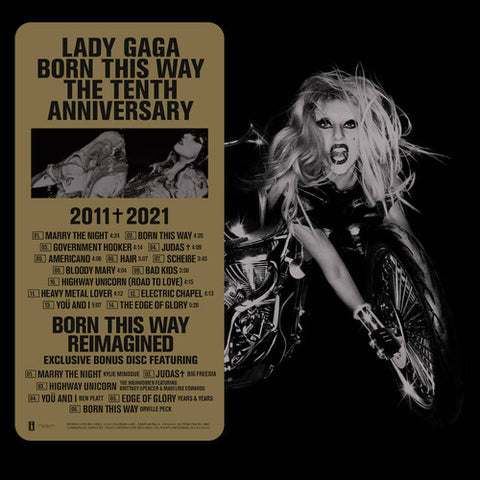 Lady Gaga - Born This Way 10th Anniversary Edition - 3x Vinyl LPs + Extras
