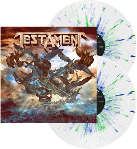 Testament - The Formation of Damnation - - 2x White w/ Blue & Green Splatter Color Vinyl LP