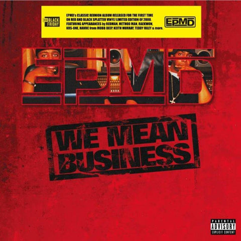 EPMD  - We Mean Business - Red & Black Splatter Color Vinyl LP