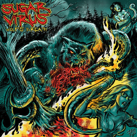 Sugar Virus - Wolf's Breath - Red/White Vinyl LP