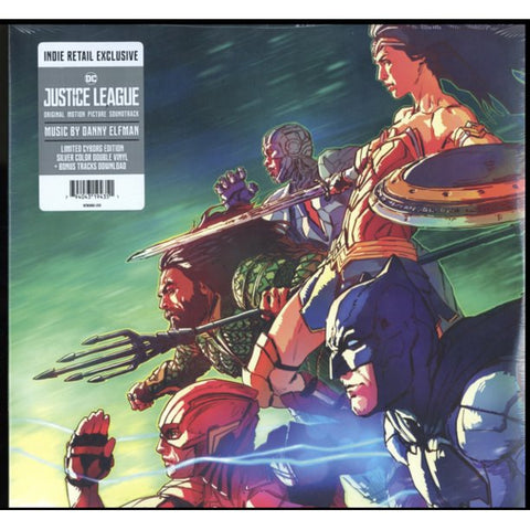 Danny Elfman ‎– Justice League Original Soundtrack (Cyborg Silver Color Vinyl)