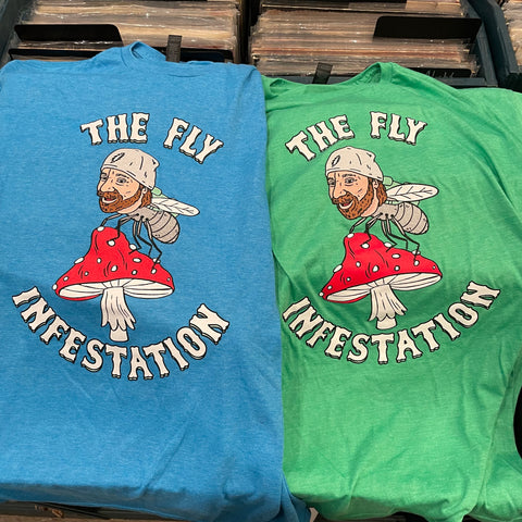 Fly Infestation T-Shirts (X-Large Only) (All Proceeds Benefit the Macon Volunteer Clinic)