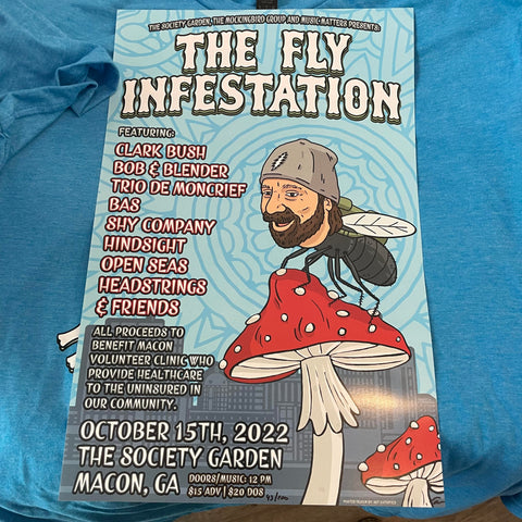 Fly Infestation Poster (All Proceeds Benefit the Macon Volunteer Clinic)